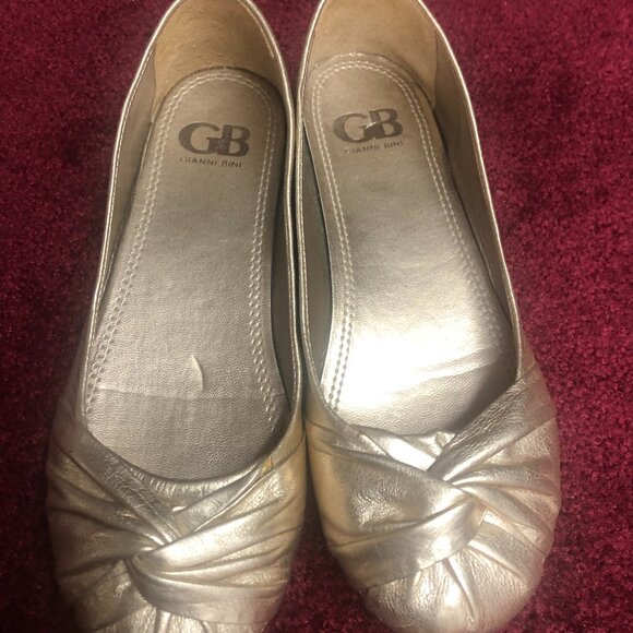 champagne flat shoes